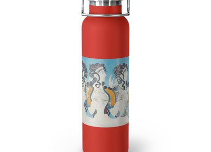 Reproduction of Ladies in Blue by Emile Gilliéron Copper Vacuum Insulated Bottle, 22oz