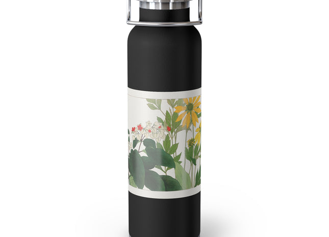 Clerodendrum & Rudbeckia by Tanigami Kônan Copper Vacuum Insulated Bottle, 22oz