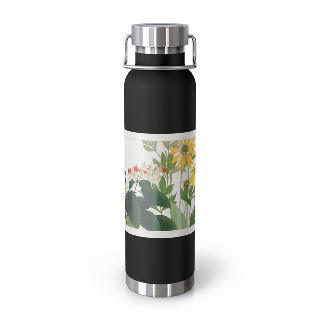 Clerodendrum & Rudbeckia by Tanigami Kônan Copper Vacuum Insulated Bottle, 22oz