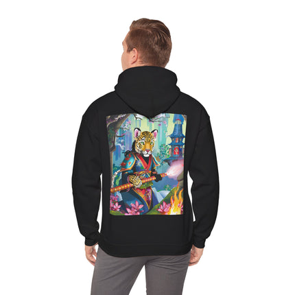 Cyberpunk Leopard – Heavy Blend™ Hooded Sweatshirt