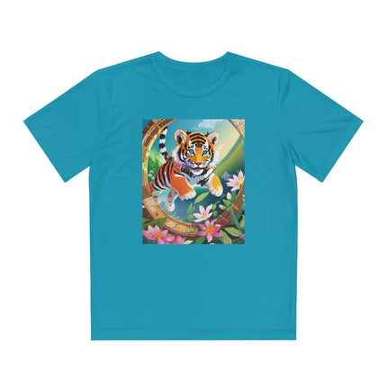 Majestic Tiger Cub Youth Competitor Tee – Courage, Adventure & Fiery Spirit