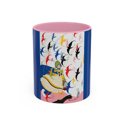Flight of the Songbirds Colorful Mugs – Theatrical Whimsy & Colorful Harmony