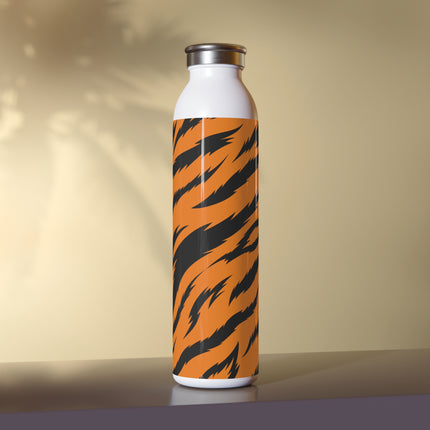 Classic Tiger Print Slim Water Bottle