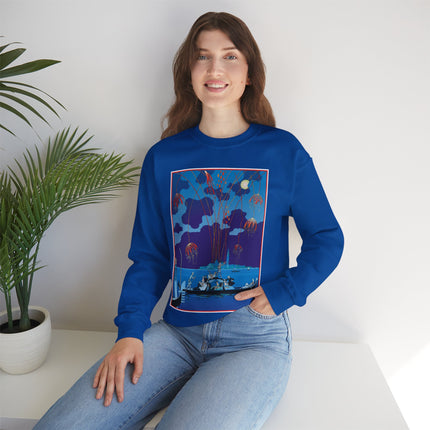 Fireworks in Venice by George Barbier Heavy Blend™ Crewneck Sweatshirt
