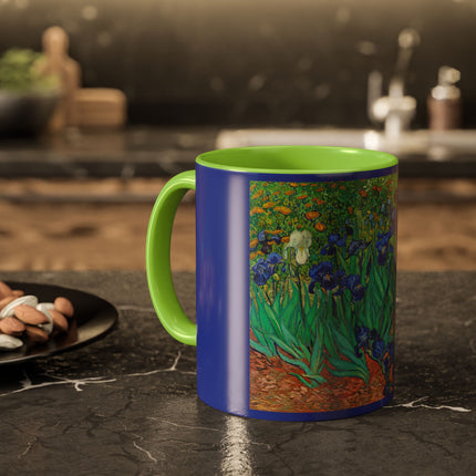 Irises by Vincent Van Gogh Colorful Mugs (11oz, 15oz)