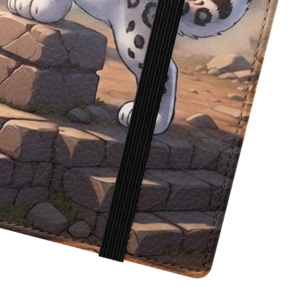 🐆🔭 The Snow Leopard Lookout Flip Case – Adventure, Curiosity & Fearless Style