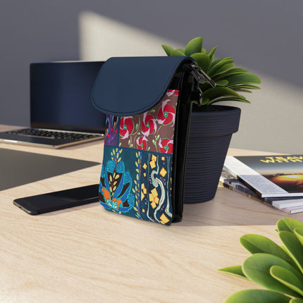Floral Pattern by Emile-Alain Séguy Small Cell Phone Wallet