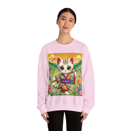 Samurai Kitten Unisex Heavy Blend™ Crewneck Sweatshirt