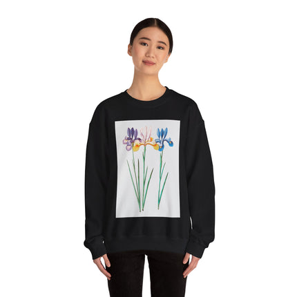 Blue Iris by Anselmus Boëtius de Boodt Heavy Blend™ Crewneck Sweatshirt