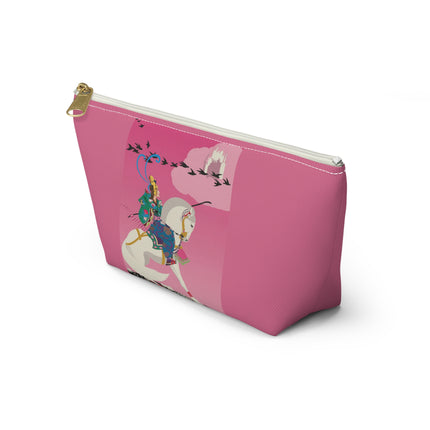 Samurai Princess on the White Steed Cosmetic Bag – Bold Fantasy & Elegant Adventure