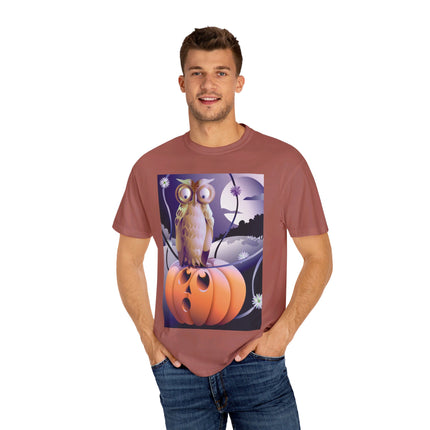 The Startled Pumpkin Unisex Garment-Dyed T-shirt
