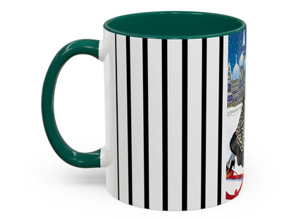 Elegant Winter Woman in Sleigh Colorful Mugs (11oz, 15oz)