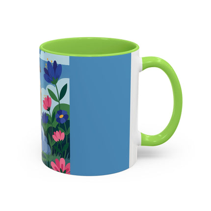 Garden Of New Beginnings Colorful Mugs – Art Deco Floral Elegance
