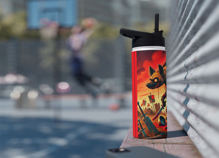 The Cunning Scavenger Stainless Steel Water Bottle, Standard Lid