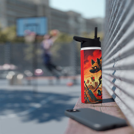 The Cunning Scavenger Stainless Steel Water Bottle, Standard Lid