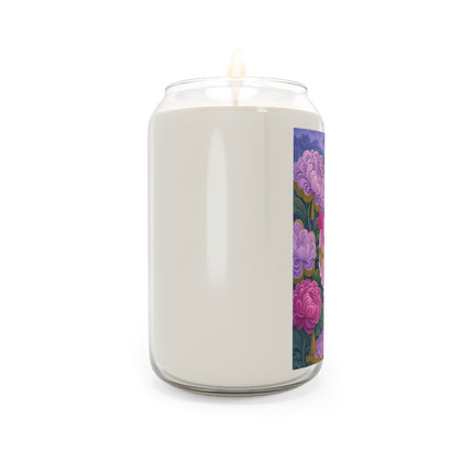 🌸🎭 The Lavender Masquerade Garden Scented Soy Candle – Art Deco Floral Elegance