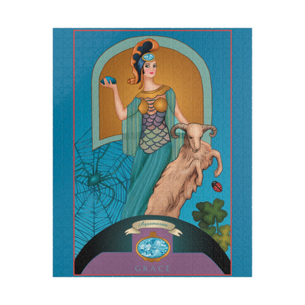 March & Aquamarine (Gem Series) by Sofia Chiostri Puzzle (110, 252, 500-piece)
