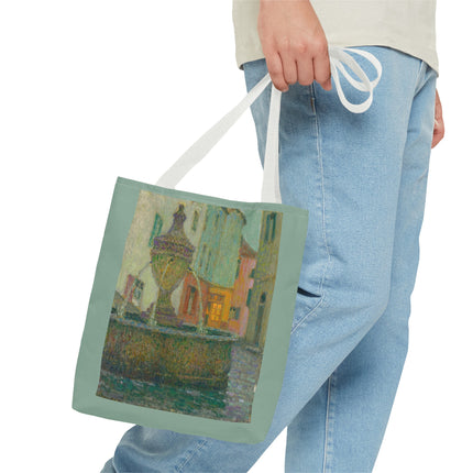La Fontaine, Saint-Paul De Vence by Henri Le Sidaner Tote Bag (AOP)