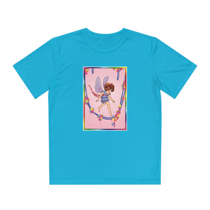 A Playful Fairy Jumps Rope Youth Competitor Tee – Magical Motion & Whimsical Joy