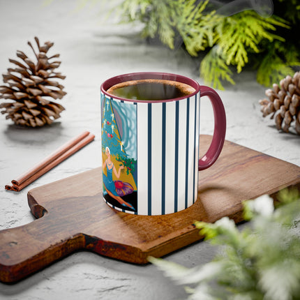Art Deco Christmas Elegance Colorful Mugs (11oz, 15oz)