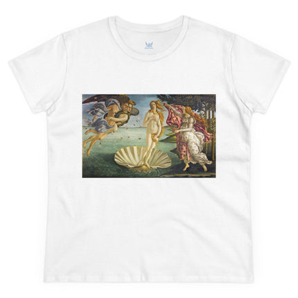 Birth of Venus by Sandro Botticelli Women's Midweight Cotton Tee