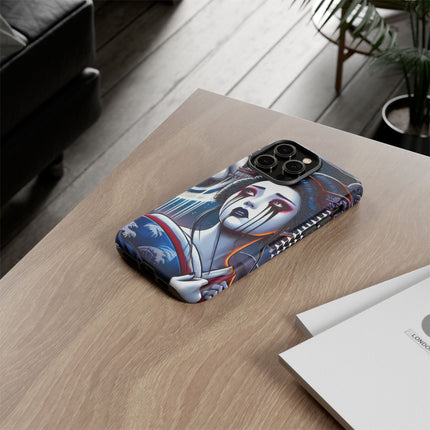 Geisha’s Black Ink Tears Phone Cases