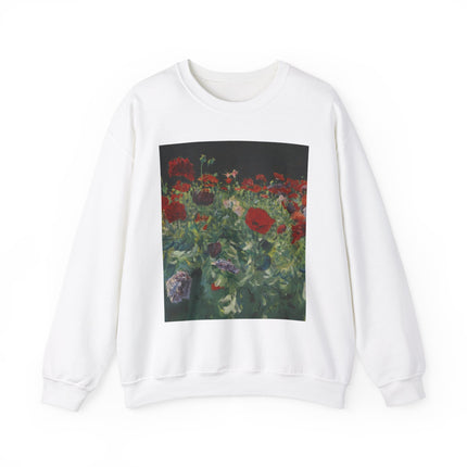 Poppies (A Study of Poppies for Carnation, Lily, Lily, Rose) by John Singer Sargent Heavy Blend™ Crewneck Sweatshirt