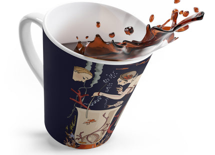 L'Etourdissant Petit Poisson (The Dazzling Little Fish) by George Barbier Latte Mug
