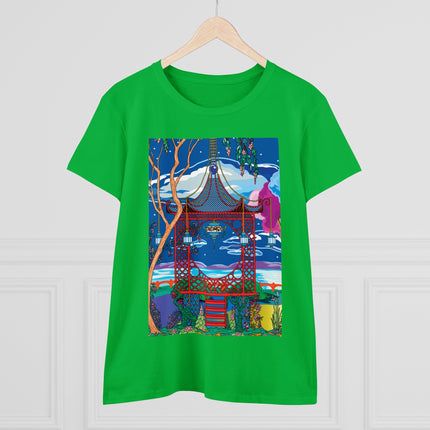 Serene Splendor Women's Midweight Cotton Tee