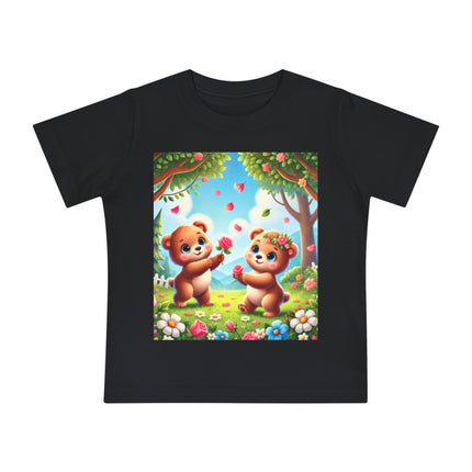 Petals and Paws Baby T-Shirt – Sweet Friendship & Garden Dreams
