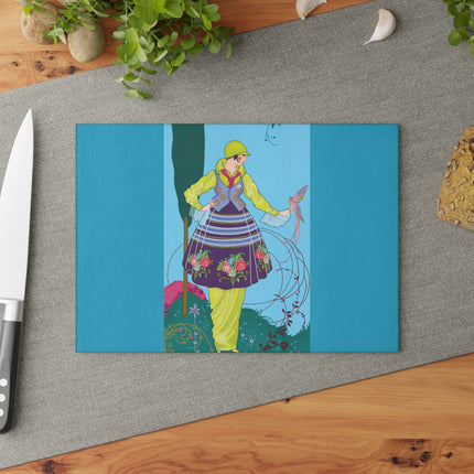 Exquisite Elegance by Umberto Brunelleschi Glass Cutting Board