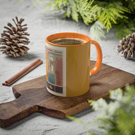 Pompeii Walls Pl.20 by Victor Steeger Colorful Mugs, 11oz
