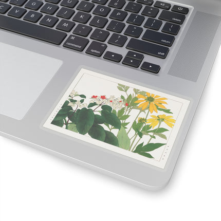 Clerodendrum & Rudbeckia by Tanigami Kônan Kiss-Cut Stickers (4 Sizes)