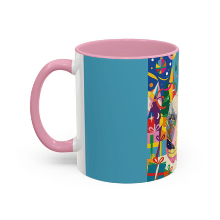 🎀✨ The Christmas Court Of Joy Colorful Mug – Art Deco Holiday Fantasy