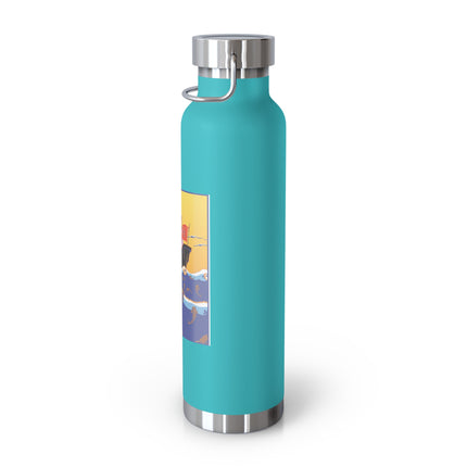 Golden Seas and Whimsical Dreams Copper Vacuum Insulated Bottle, 22oz