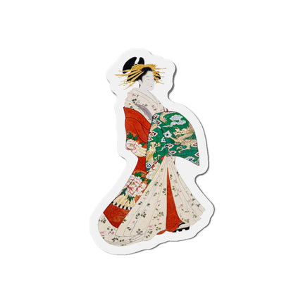 Japanese Woman by Hosoda Eishi Die-Cut Magnets (5 Sizes)