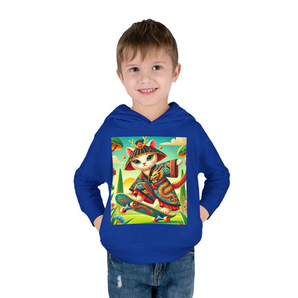 Dragon Dance on Wheels Toddler Pullover Fleece Hoodie