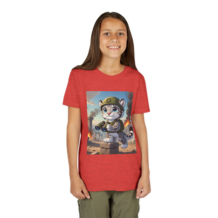 Snow Leopard Lookout Youth Short Sleeve Tee