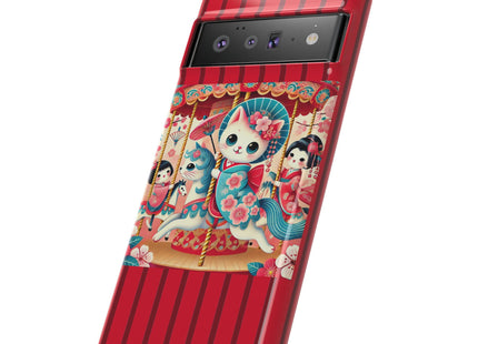 Geisha Kitten's Enchanted Carousel Phone Cases