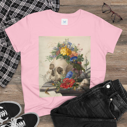 Vanitas Still Life by Herman Henstenburgh Women's Midweight Cotton Tee