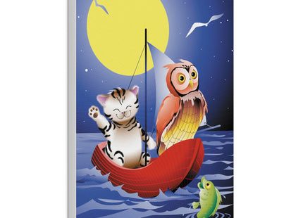 Embarking on a Moonlit Journey Matte Canvas, Stretched, 0.75"