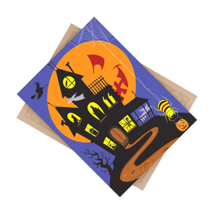 Halloween Night at the Haunted House Ceramic Tile