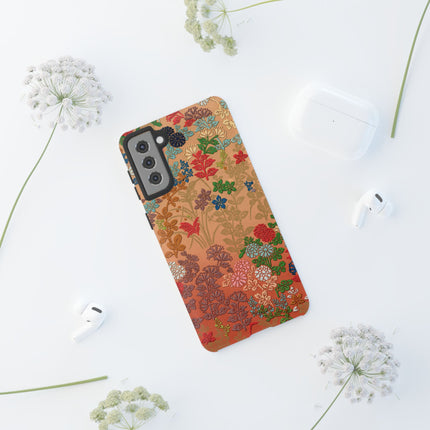 Ornamental Japanese Flower Pattern Phone Cases