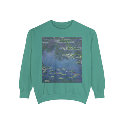 Water Lilies by Claude Monet Unisex Garment-Dyed Sweatshirt