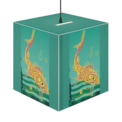 Golden Serenity Light Cube Lamp