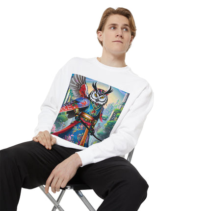 Cyberpunk Samurai Owl Sweatshirt