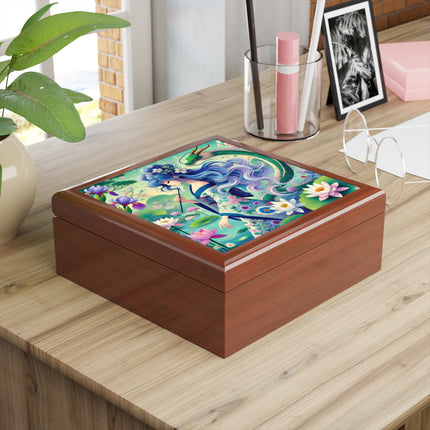 Fairy of the Koi Pond Jewelry Box