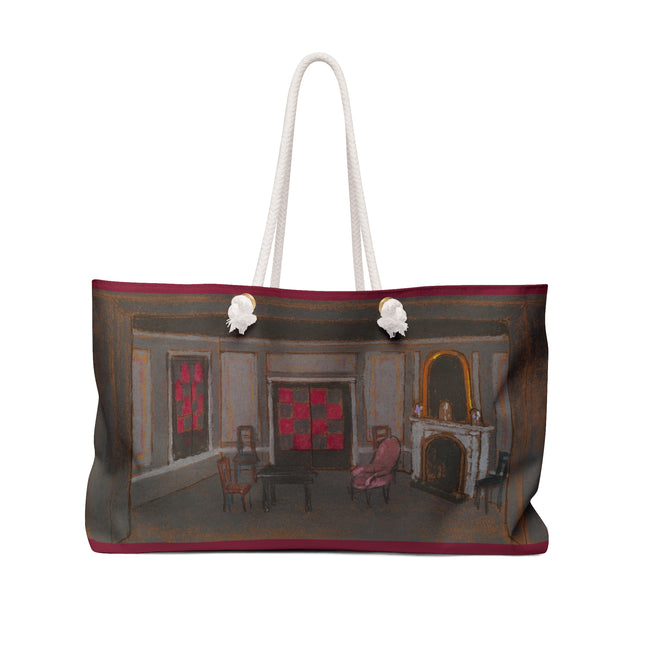 Alice's Living Room False Proscenium Scene Design for Alice in Wonderland by William Penhallow Henderson Weekender Bag