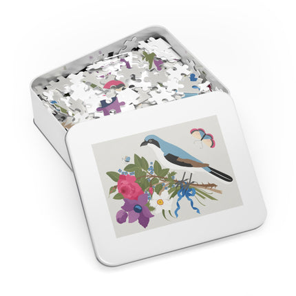 Bluebird & Butterfly Jigsaw Puzzle with Tin