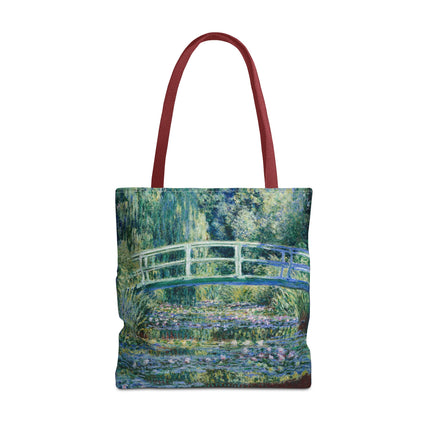 Water Lilies and Japanese Bridge by Claude Monet Tote Bag (AOP)
